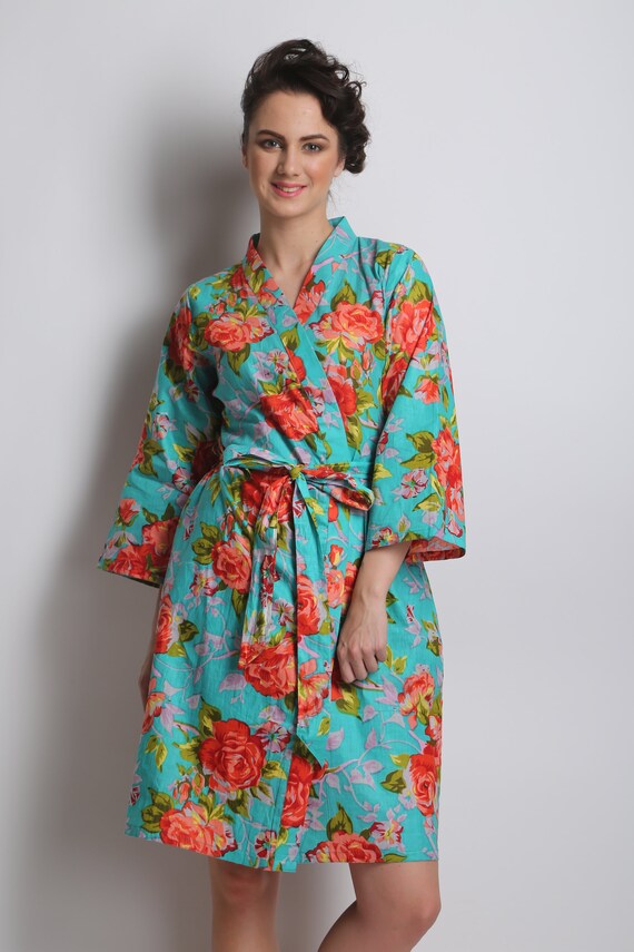 flower girl robe cotton