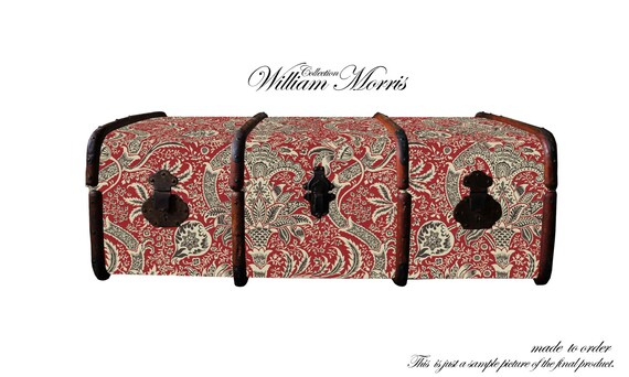 Exclusive William Morris Wallpaper Vintage Steamer Trunk Etsy