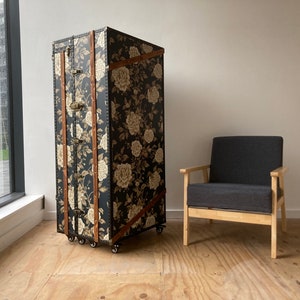 LIMITED EDITION Sanderson Unique Liquor Cabinet Bar | Home Office Desk | Vintage Armoire | Wine Rack Bespoke Vintage Style Furniture
