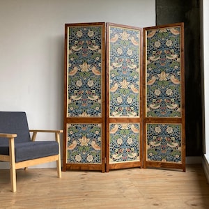 old fashioned dressing screen Antique French Walnut Silk Upholstered & Mirrored Screen, Room Divider, Dressing Lee Dowdy Antiques