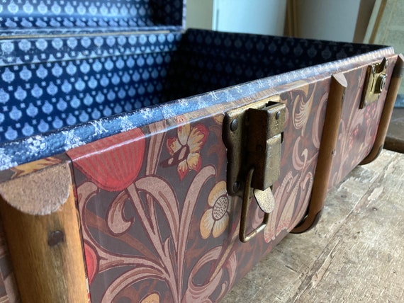 Unique William Morris Steamer Trunk Coffee Table Upcycled 