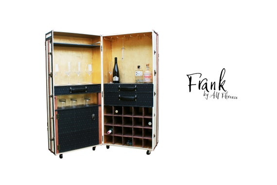 Frank Unique Liquor Wine Cabinet Vintage Style Luxury Etsy