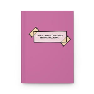 Mattes Hardcover-Journal, lustiges vergessliches Notizbuch, Gedächtnisverlust Humorgeschenk, niedliches Tagebuch, leeres Skizzenbuch, Schreibblock-Journal, Komödie