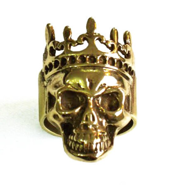 14k skull ring