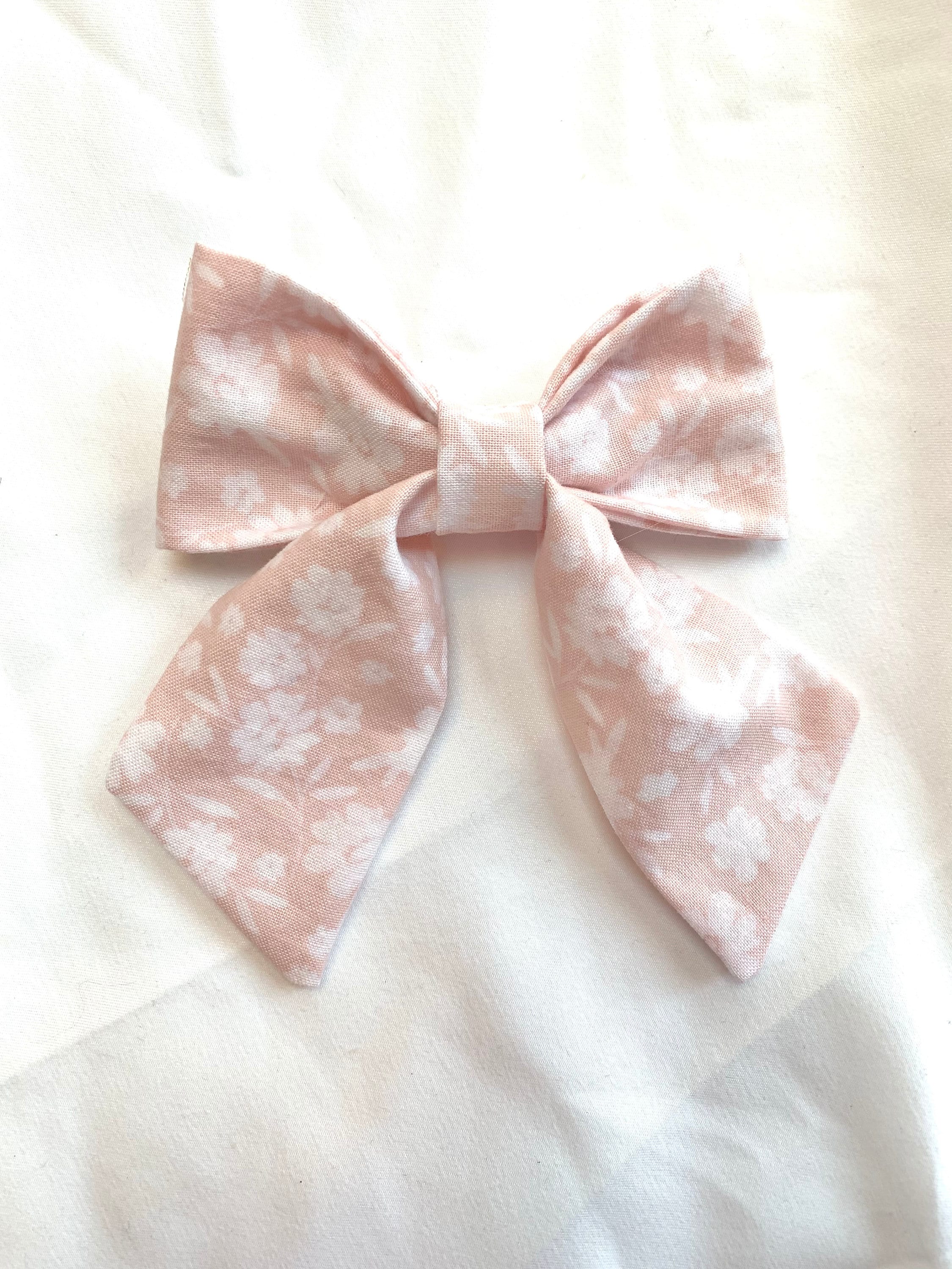 Springtime bee and gingham Medium Sailor bows - Thumbnail 7