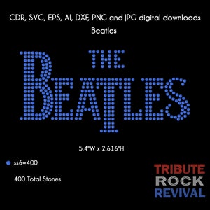 BeatlesBling Rhinestone Design Template Download