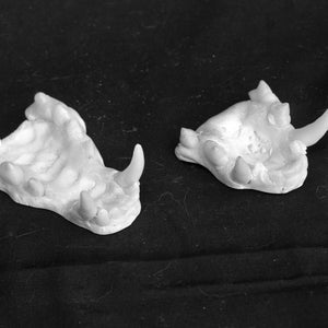 Resin Werewolf Snarly Canine Jawset for Fursuit Heads