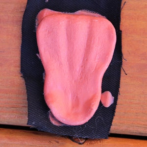 Realistische siliconen hyena-tong voor fursuithoofden