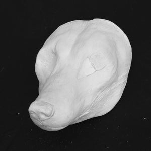Realistic Fox Fursuit Mask Resin Blank with Moving Jaw