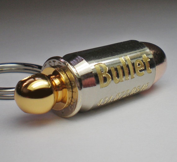 45 ACP Auto Engraved Dog Nickel Bullet ID tag Personalized Bullet Dog tag K9 Tag