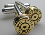 223 Winchester Messing Kugel Kopf Bräutigam Manschettenknöpfe Set Hochzeit Set