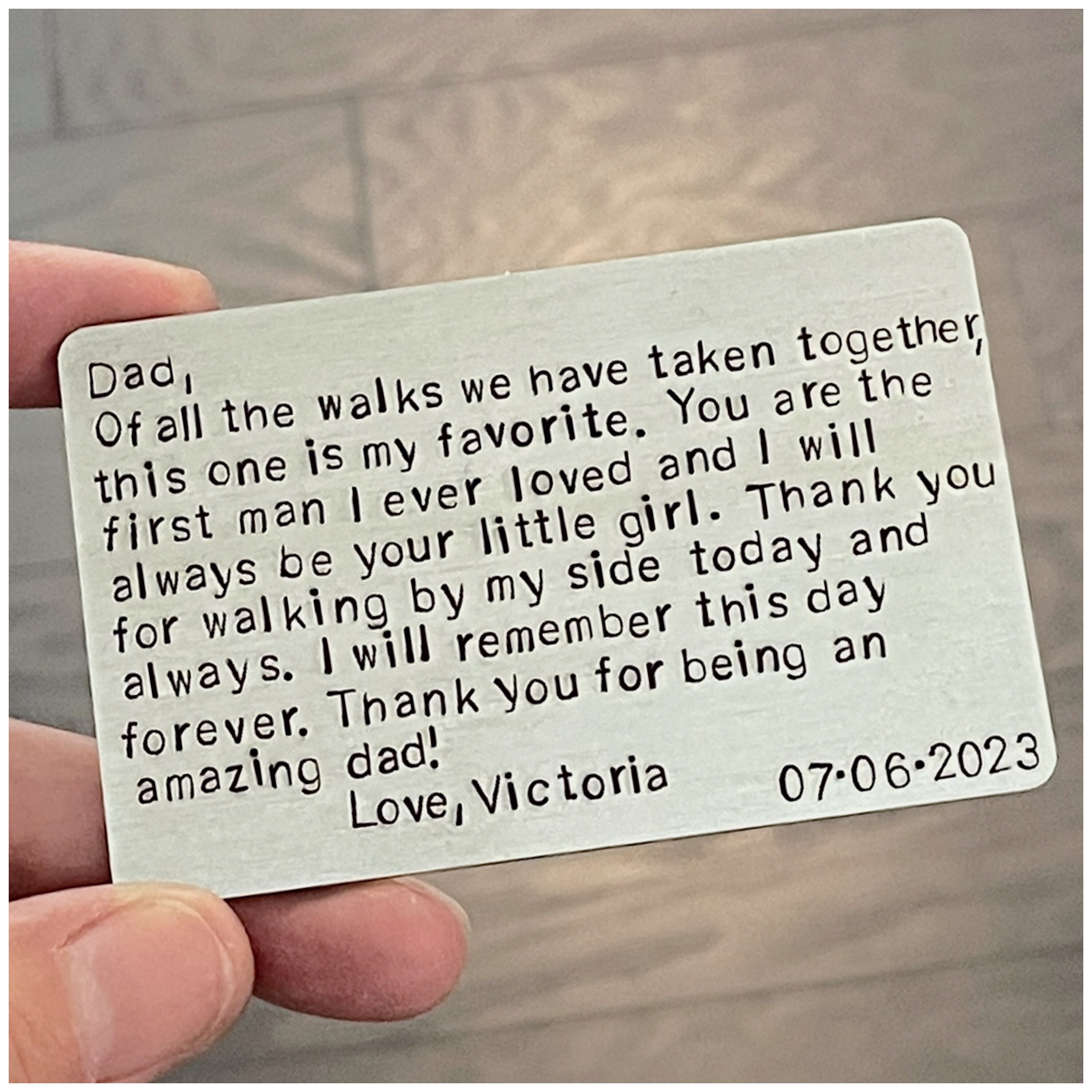 Of All the Walks Card Favorite Walk Saying -