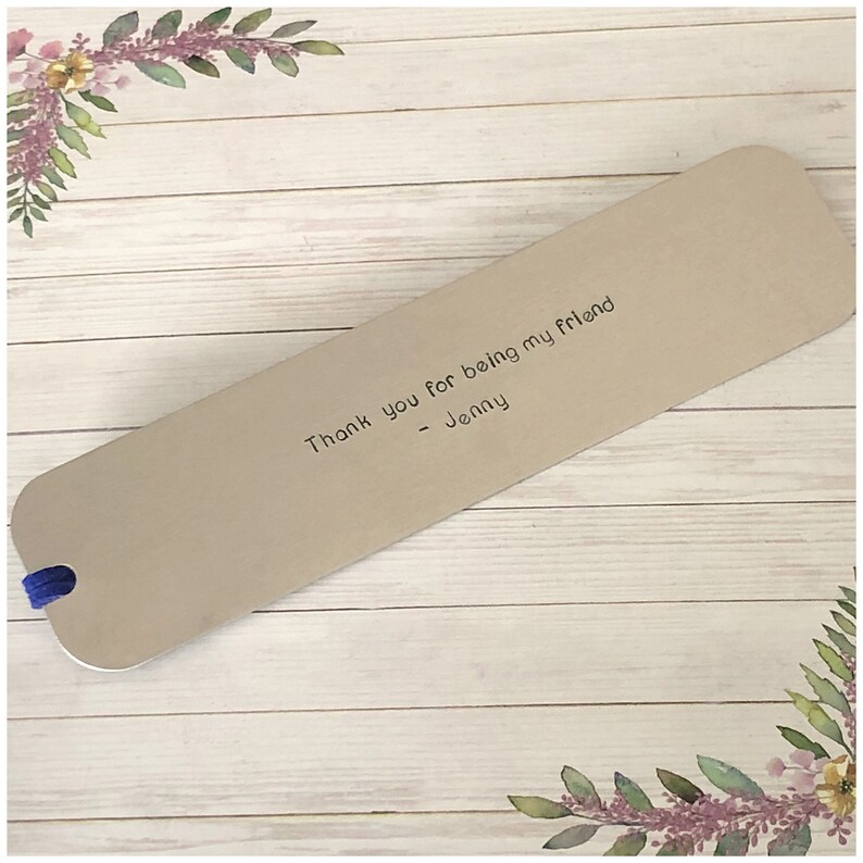 Personalized Bookmark for Mom - Birthday Gift for Mother - Appreciation Note to Mommy - Hand Stamped Book Marker - Mama Book Accessory image 3