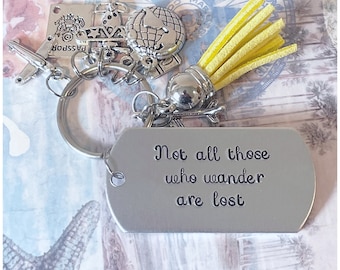 Llavero de viaje personalizado - Regalo para viajeros del mundo - Regalo de Navidad personalizado - Llavero de la vuelta al mundo - Regalo de agradecimiento por graduación