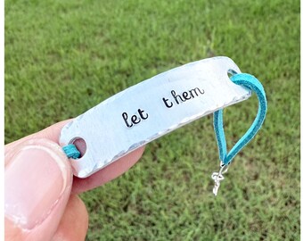 Personalized Word Bracelet - Custom Bar Bracelet - Affirmation Adjustable Bracelet - Intention Bracelet - Your Own Word or Short Phrase