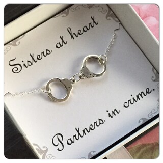 Collana Partners In Crime Per Migliori Amici: Set Di 2 Gioielli Con Cuore, Regalo Amicizia E Coppie