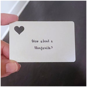 Funny Congratulations Gift - Your Message Stamped on Wallet Card - Support Good Friend - Retirement Graduation Engagement Divorce Congrats
