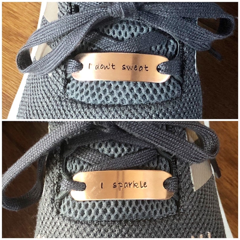 Personalized Shoe Tags Set of 2 Copper Shoelace Etsy