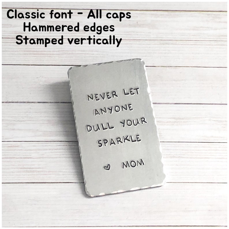 Placa personalizada de 2,5" x 1,5" - Accesorio de aluminio estampado a mano - Placa de metal personalizada - Letrero de timbre - Etiqueta mediana hecha a medida imagen 5