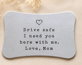 Hammered Card for Wallet - Personalized Pocket Insert - Custom Accessory For Him - Unique Handmade Present for Her