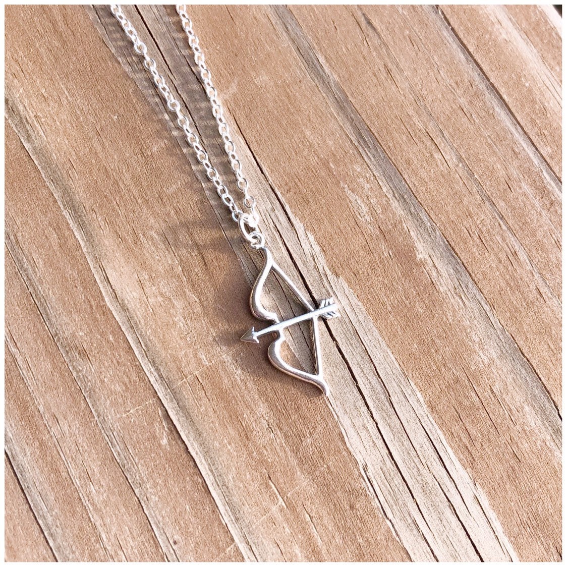 【HYERES LOR】22FW★ Cupid silver bow dia necklace HYERES LOR】22FW☆ Cupid silver bow dia necklace