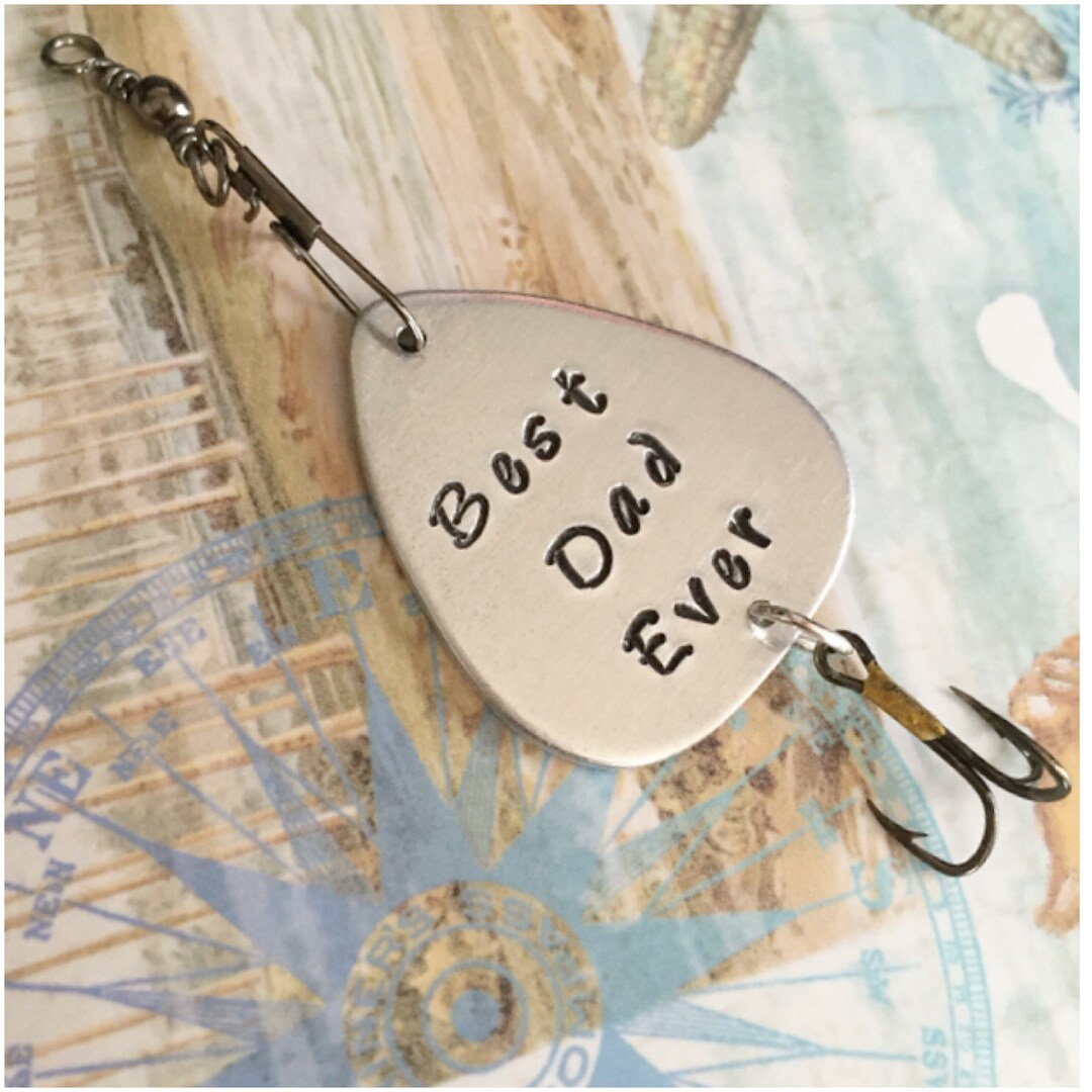 Father's Day Gift - Personalized Fishing Lure - Fishing Hook - Hand ...