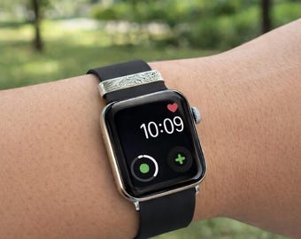 Etichetta per cinturino in alluminio testurizzato – Bracciale personalizzato per iWatch