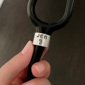 Etichetta identificativa personalizzata per stetoscopio - Etichetta con nome larga personalizzata - Settimana dell&#39;infermiera - Regalo di laurea per studenti infermieri - Etichetta con nome per infermieri - Travaglio e parto