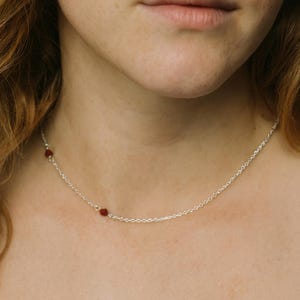 Vampire Bite Necklace - Halloween Bitten Jewelry - Silver Gold Choker - Blood Drop Necklace - Swarovski Red Crystals - Teeth Marks
