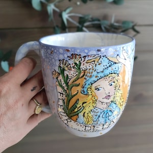 Fleur Tasse,Harry Pottery, Geschenk Potterhead,Gryffindore,Jumbotasse,Cosplay,Sammler große Tasse,Riesentasse,Teetasse groß, Helloween