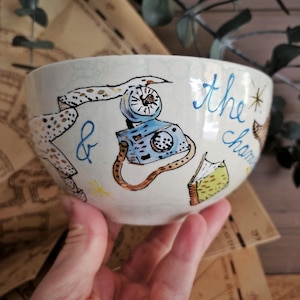 Harry Pottery,Müslischale,Leseratte Geschenk für Potterhead,Weihnachtsgeschenk,besonders,Potterfan,Hogwards, Cosplay,Keramikschale,Sammler