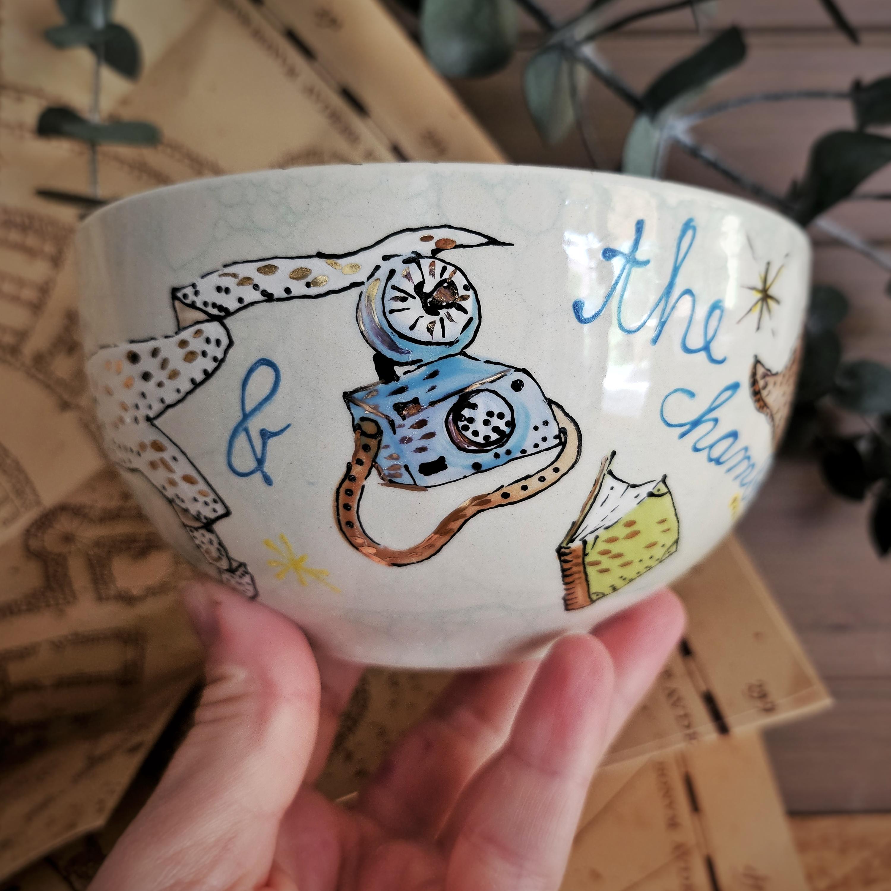 Harry Pottery,Müslischale,Leseratte Geschenk für Potterhead,Weihnachtsgeschenk,besonders,Potterfan,Hogwards, Cosplay,Keramikschale,Sammler
