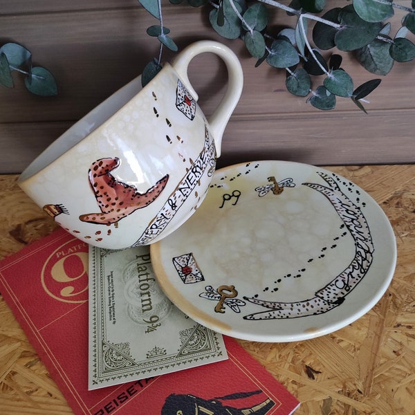 Gryffindore,Tasse,handgemacht,Geschenk für Potterfan,Leseratte,besondere Geschenkidee, Potterhead Weihnachtsgeschenk, Harry Poter,Kollegin