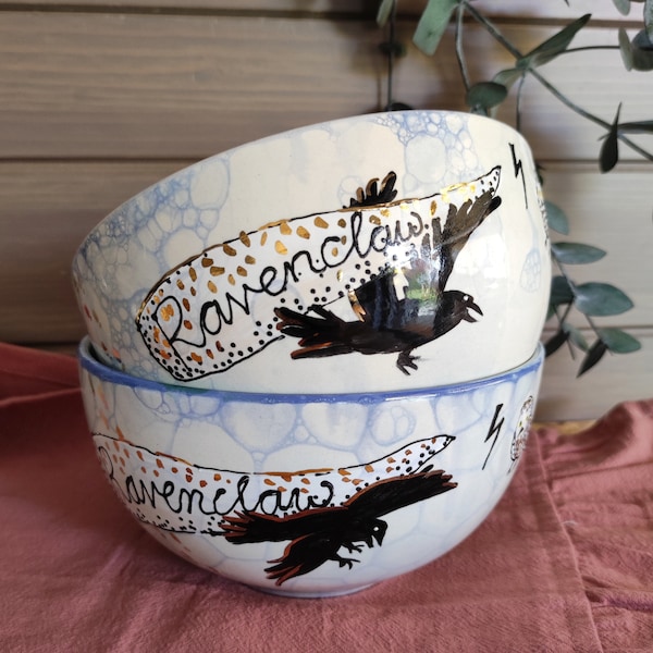 Ravenclawe,Harry Pottery,Müslischale, Leseratte Geschenk für Potterhead, Weihnachtsgeschenk,besonders,Potterfan, Hogwards, Cosplay, Keramik