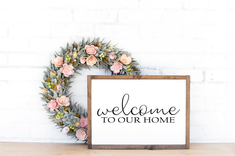 Welcome to Our Home Printable, Digital Print, Print-at-home Wall Art ...