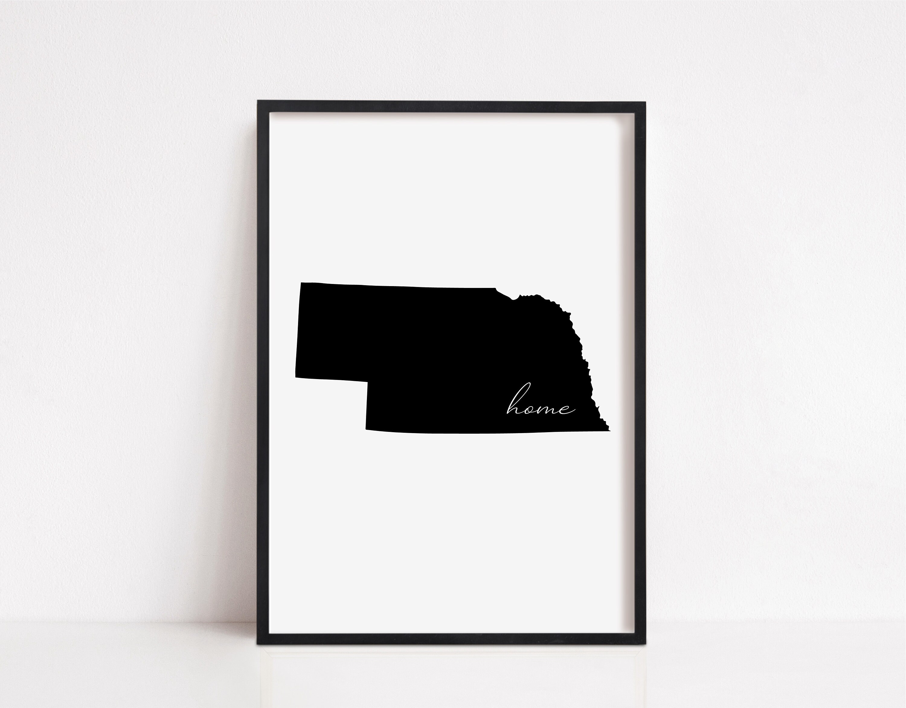 Nebraska Home Sign Nebraska Outline State Sign Home Art Etsy France