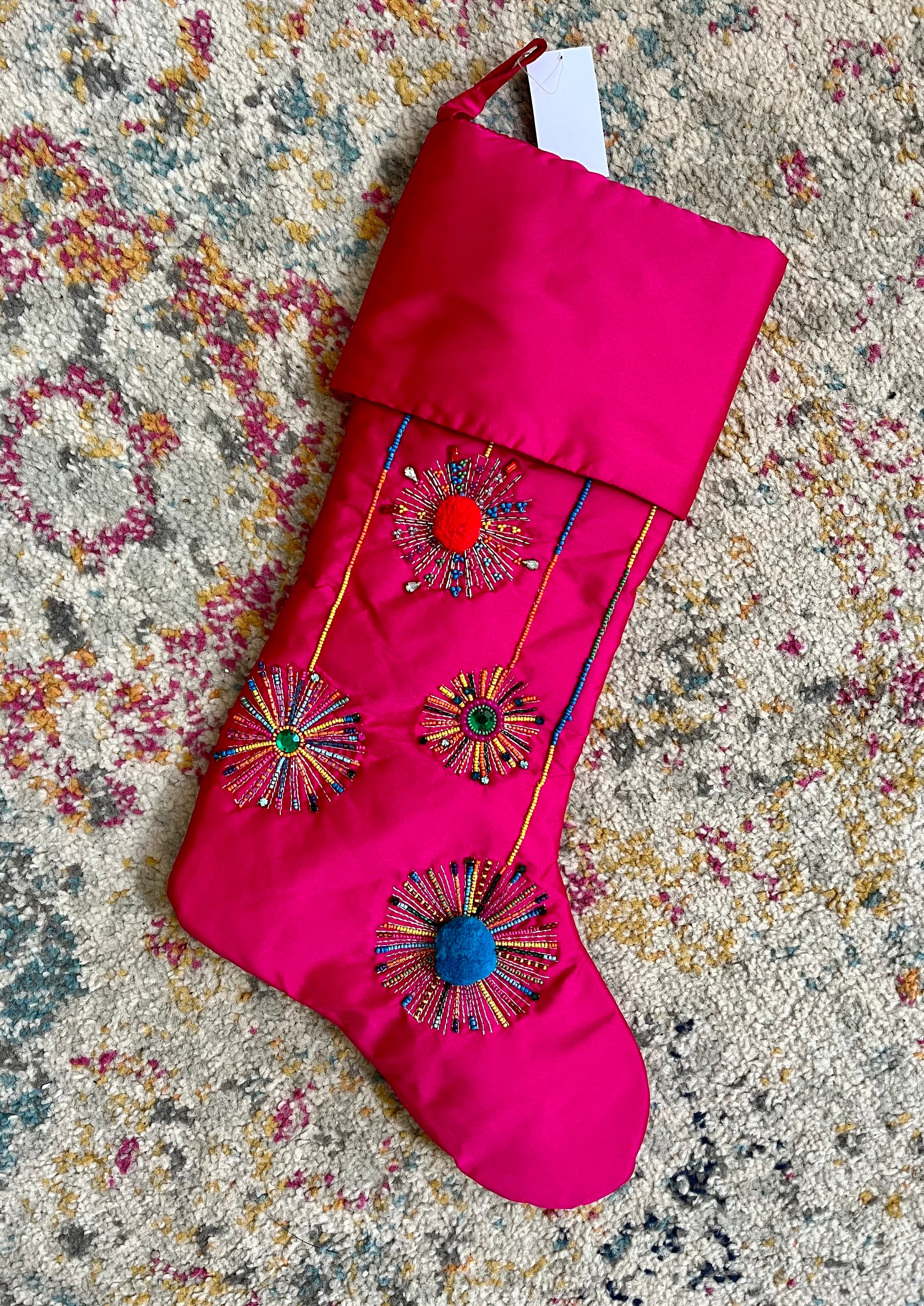 Vintage Inspired NEW Stockings, Neiman Marcus, Hot Pink Stockings, Barbie Stockings, Set of 5