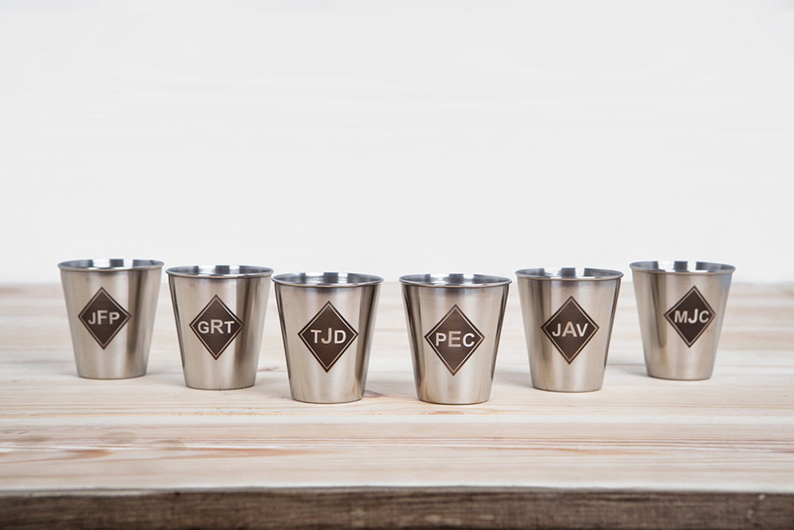 Custom stainless steel shot glasses personalized shot Etsy