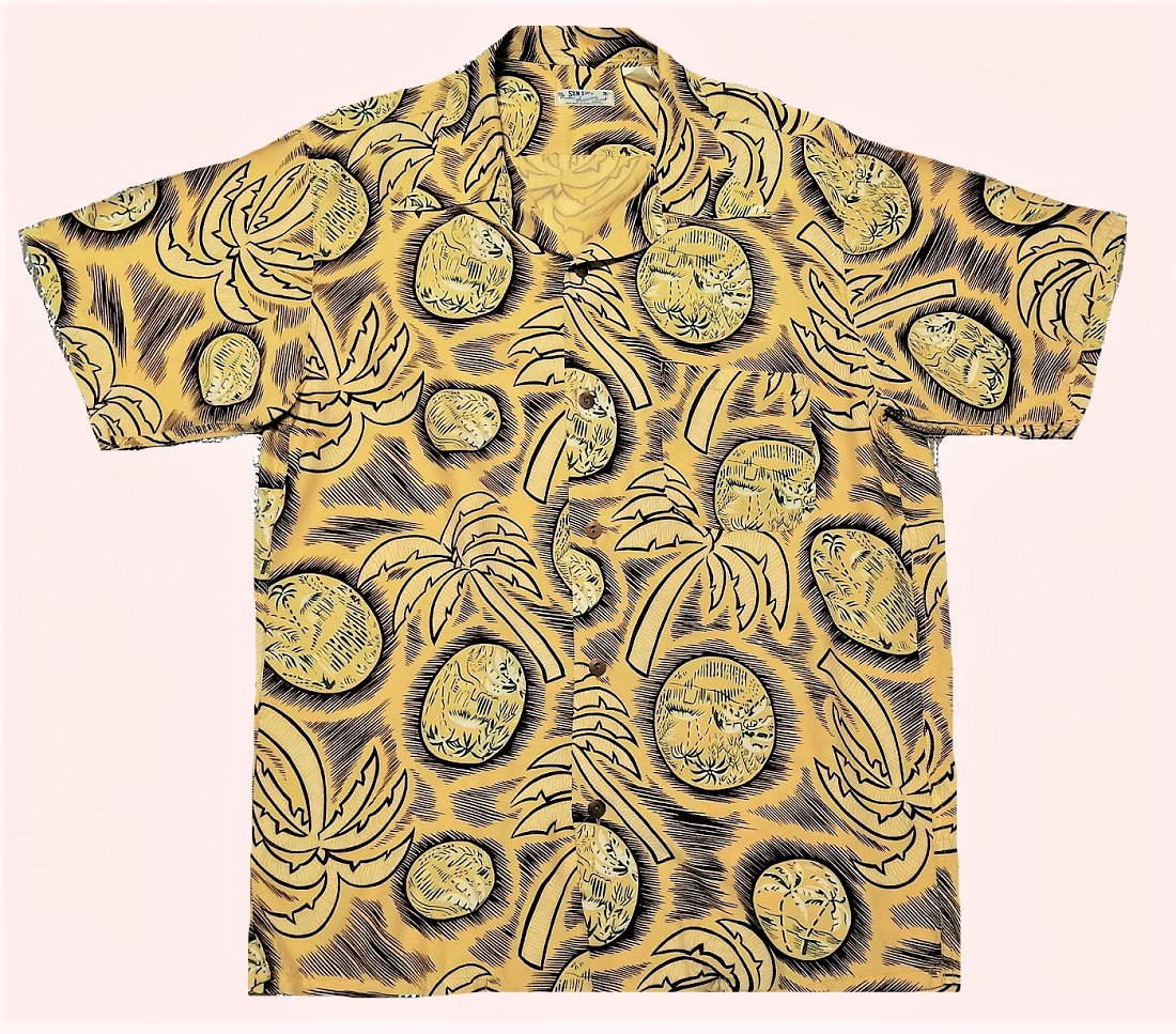 Chemise Hawaïenne Levi's Vintage Clothing 1950s - Rayon, Taille L, Neuve Sans étiquette - SS15