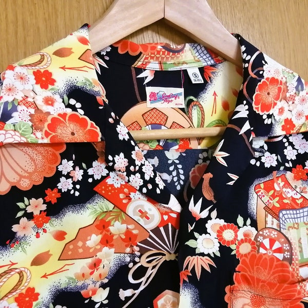 Década de 1940 Década de 1950 Aloha Camisa hawaiana Reproducción Sun Surf Japón Pequeño Mediano