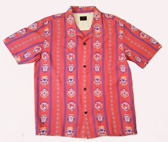 1950s Hawaiian Aloha Shirt Duke Kahanamoky Repro C