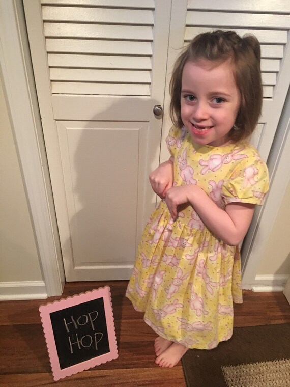 SALE Easter Dress Bunnies Girls Size 3T 4T Ready to Ship Etsy