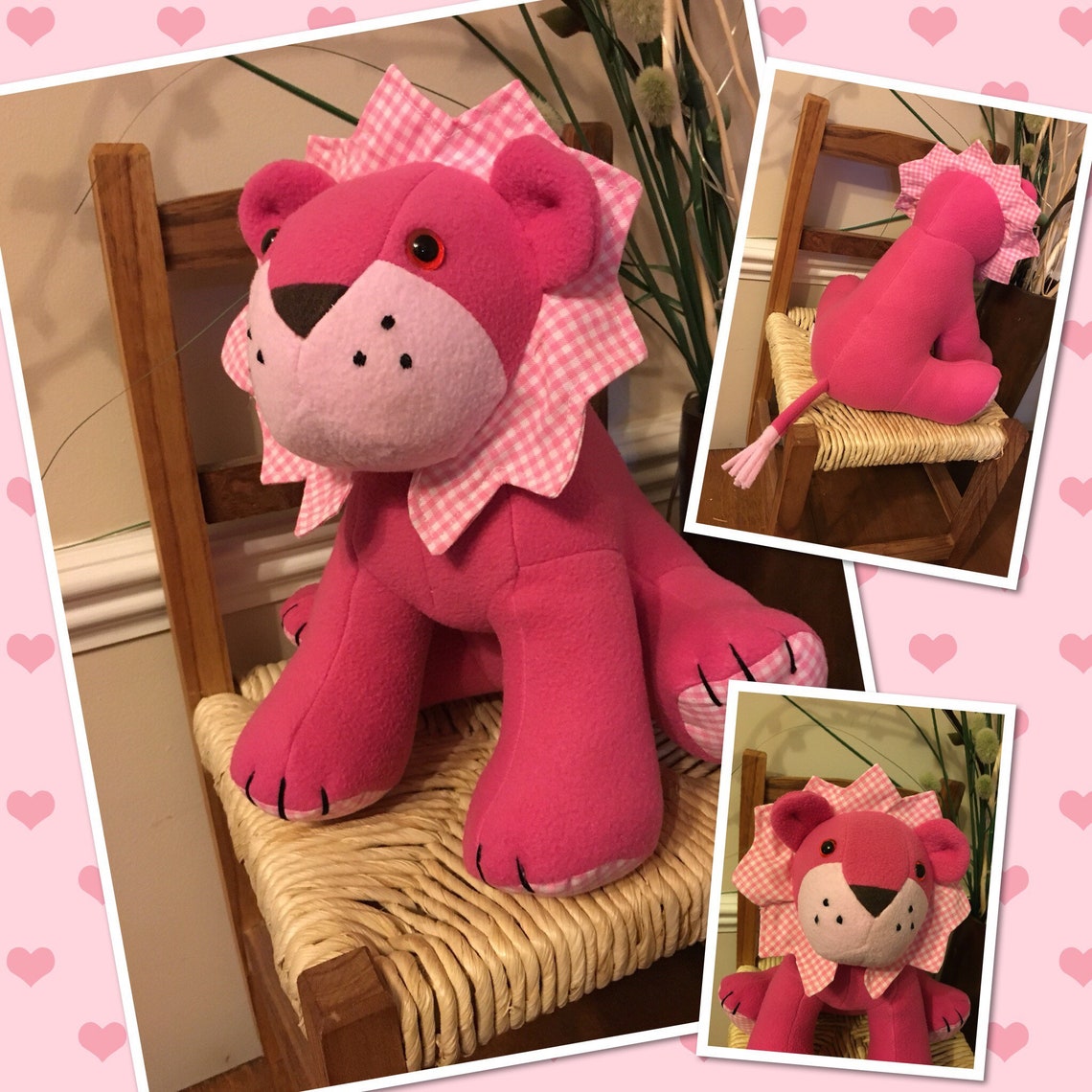 Lion Plushie Soft Toy Any Colour Leo Birthday Gift Baby Soft Etsy UK