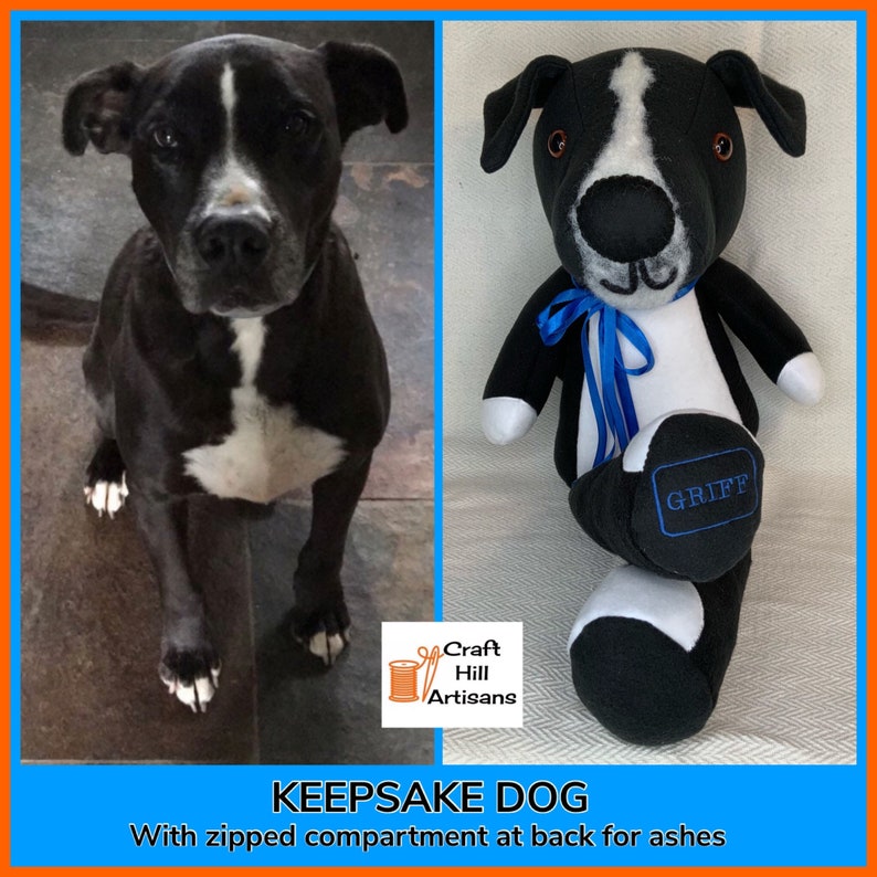 Pet Loss Dog Memorial Ashes Holder Pet Ashes Holder Soft Toy Etsy