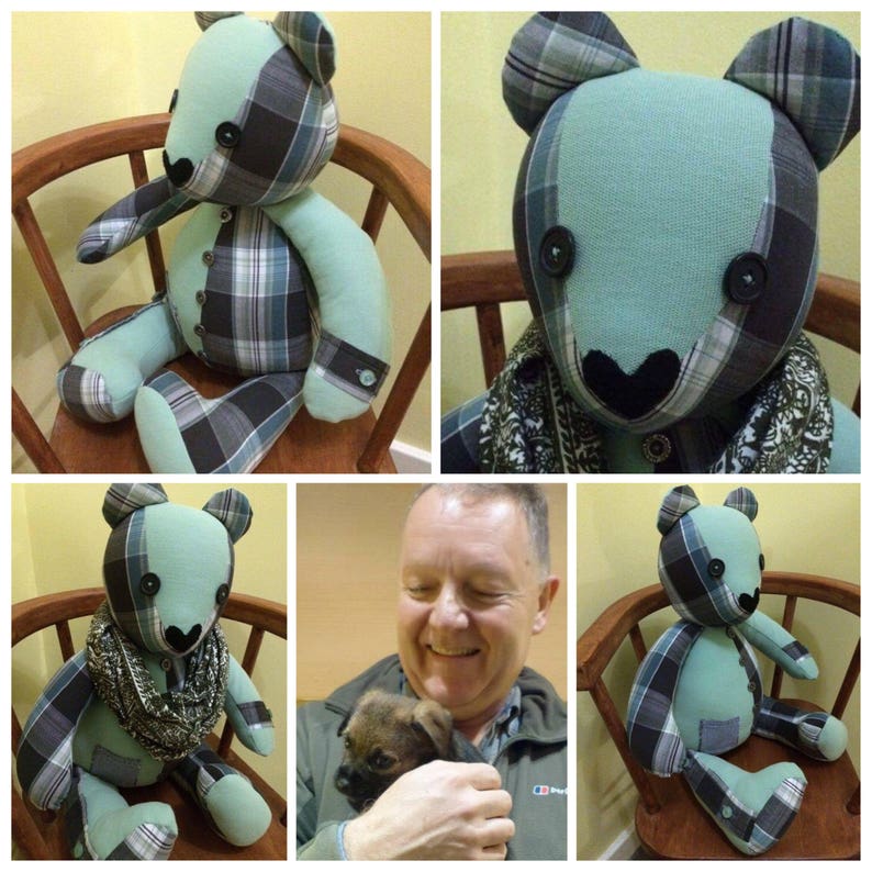 Keepsake Teddy Bear MEDIUM SIZE Sympathy Gift Memory Bear | Etsy