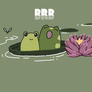 Animated Frog Twitch Screen | Overlay | Starting Soon | BRB | Offline | Cute