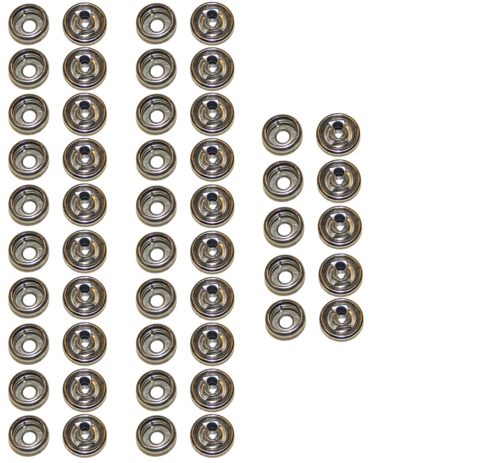 Stainless Steel Snap Fastener's 25 Piece Cap & Socket Etsy