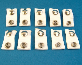 Boat Cover Snap Extenders, White Nylon, Adds 1 Inch (10 Piece Set)