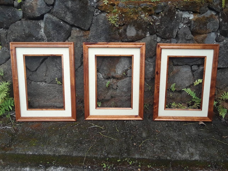 Formal Hawaiian Koa Wood Picture Frames With Inner Frame and Etsy
