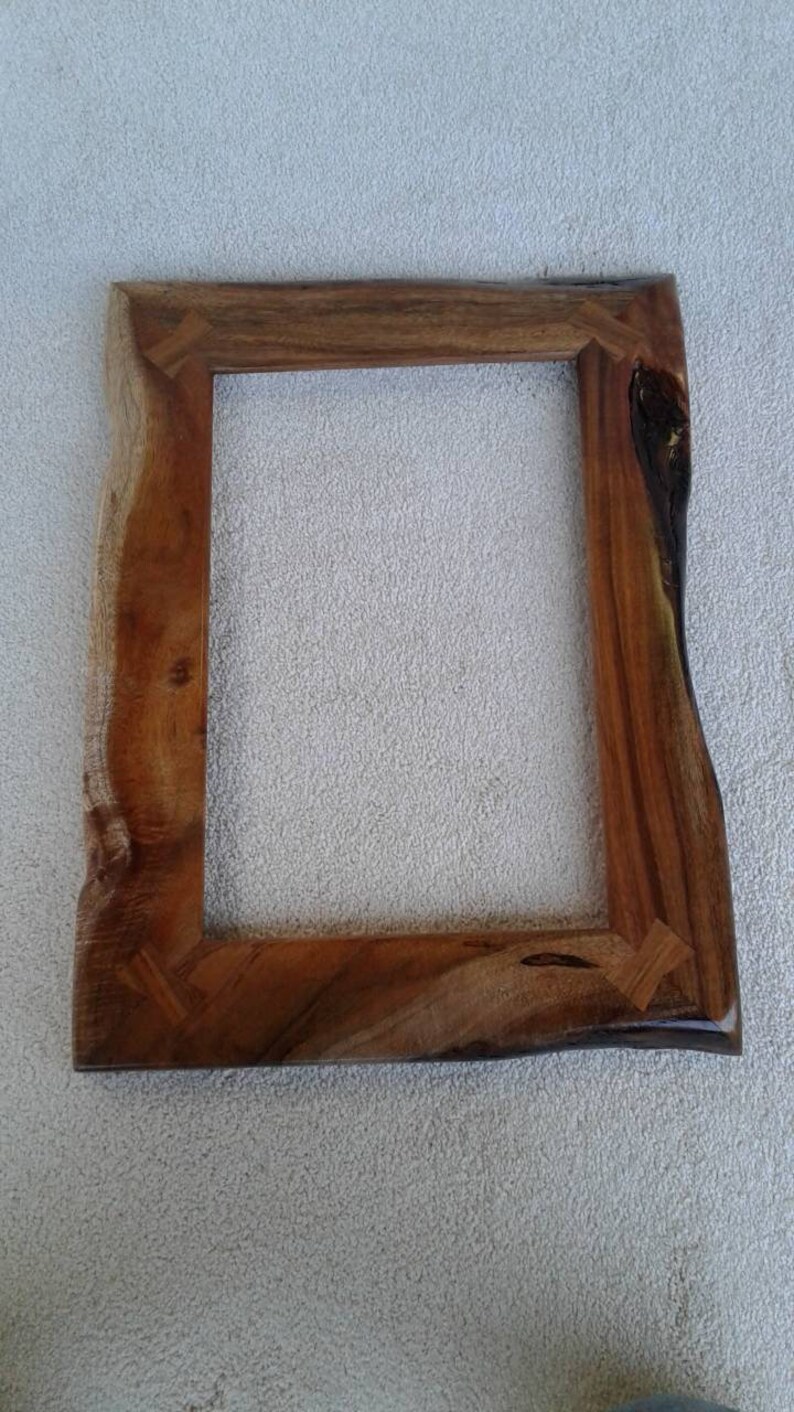 Rustic Hawaiian Koa Wood Sculpted Picture Frames Etsy